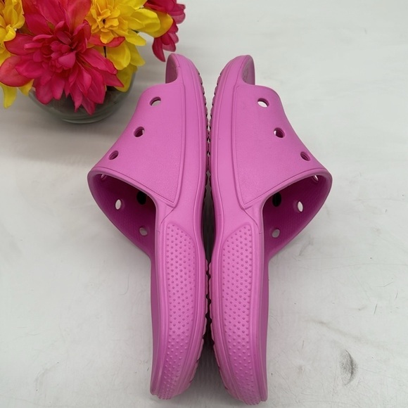 Crocs Purply Pink Slide Sandals Women's Size 11 CR4992 - Picture 5 of 8
